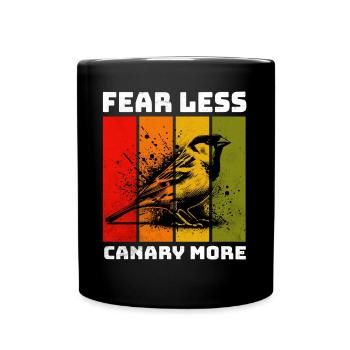 Canary Kanarienvogel - Tasse einfarbig - Schwarz - Vorne