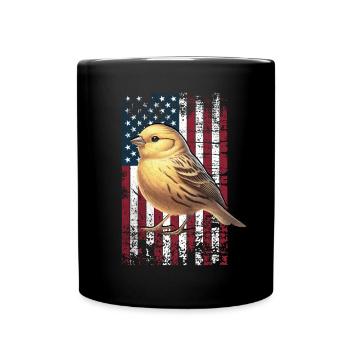 Canary US Kanarienvogel - Full Colour Mug - black - Front