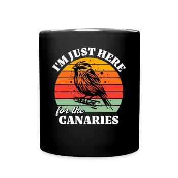 Funny Canary Sayings - Full Colour Mug - black - Front