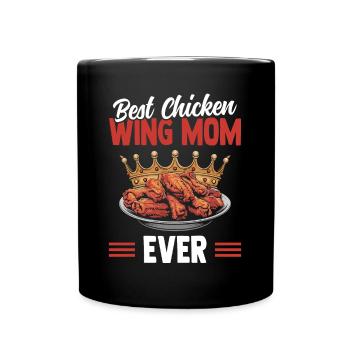 Meilleure maman d’ailes de poulet de tous les temps Mamans d’ailes de poulet - Mug uni - noir - Devant