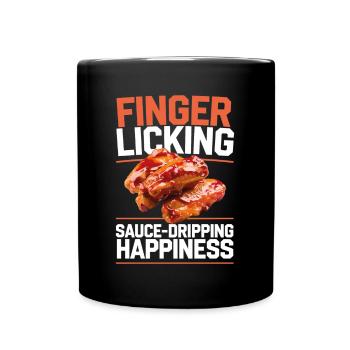 Chicken Wings Fast Food Lover Gift - Full Colour Mug - black - Front