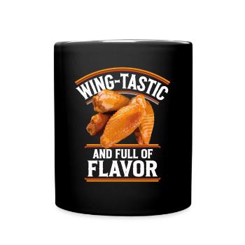 Ailes De Poulet Wing-Tastic Et Pleines De Saveur - Mug uni - noir - Devant