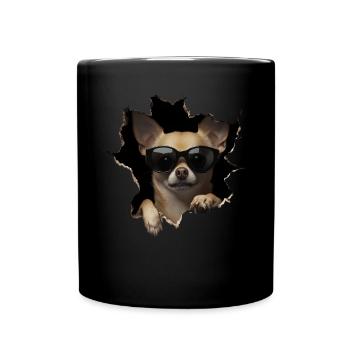 Drôle de chien propriétaire Chien mignon Chihuahua - Mug uni - noir - Devant