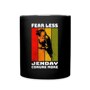 Jenday Conure Yellow-headed Parakeet - Full Colour Mug - black - Front