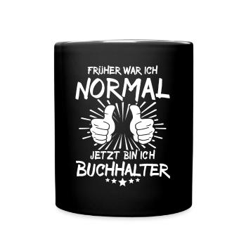 Buchhalter - Tasse einfarbig - Schwarz - Vorne