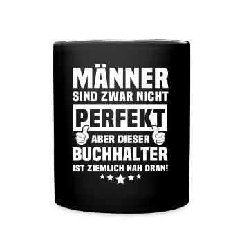 Buchhalter - Tasse einfarbig - Schwarz - Vorne