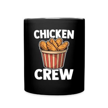 Chicken Wing Crew Frittierte Hühnerflügel Essen - Tasse einfarbig - Schwarz - Vorne