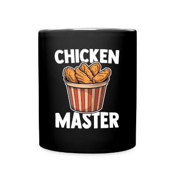 Chicken Wing Master Aliments pour ailes de poulet frites - Mug uni - noir - Devant