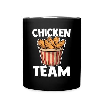 Chicken Wing Team Aliments pour ailes de poulet frites - Mug uni - noir - Devant