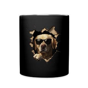 Drôle de chien propriétaire Chien mignon Labrador - Mug uni - noir - Devant