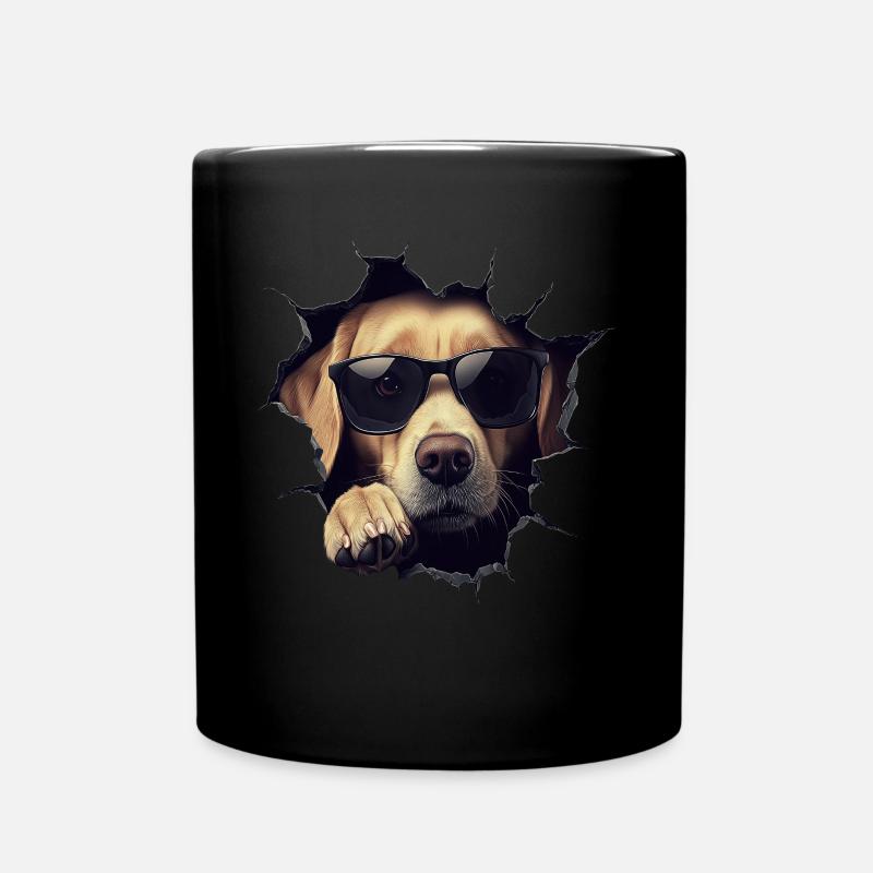 Lustiges Hunde Hundebesitzer Süßer Hund Labrador - Tasse einfarbig - Schwarz
