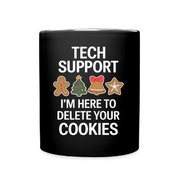 Cookies Saying Funny Christmas Cookies Gift - Full Colour Mug - black - Front