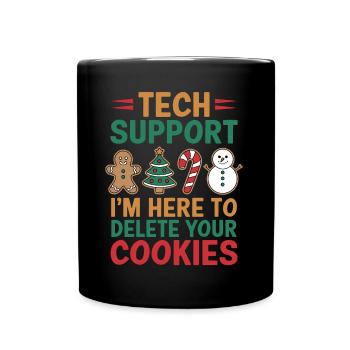 Cookies Saying Funny Christmas Cookies Gift - Full Colour Mug - black - Front