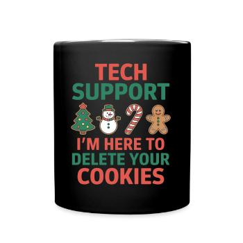 Cookies Saying Funny Christmas Cookies Gift - Full Colour Mug - black - Front
