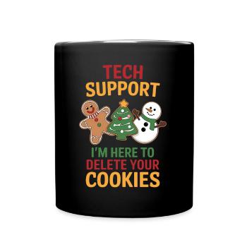 Cookies Saying Funny Christmas Cookies Gift - Full Colour Mug - black - Front