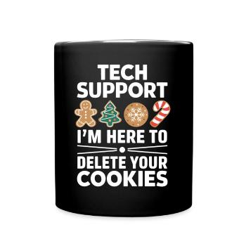 Cookies Saying Funny Christmas Cookies Gift - Full Colour Mug - black - Front