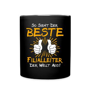 Store Manager Gift Idea - Full Colour Mug - black - Front