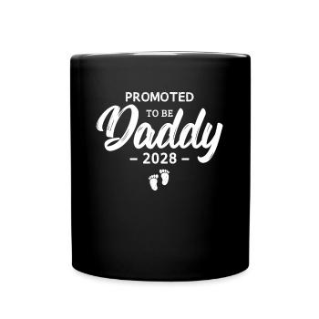 Promoted To Be Daddy 2028 - Tasse einfarbig - Schwarz - Vorne