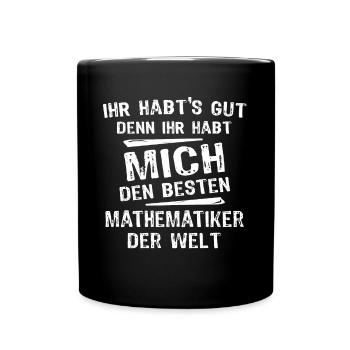 Mathematician - Full Colour Mug - black - Front