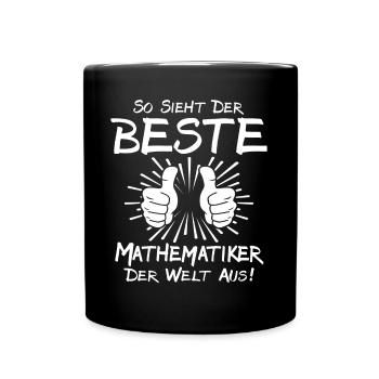 Best Mathematician - Full Colour Mug - black - Front