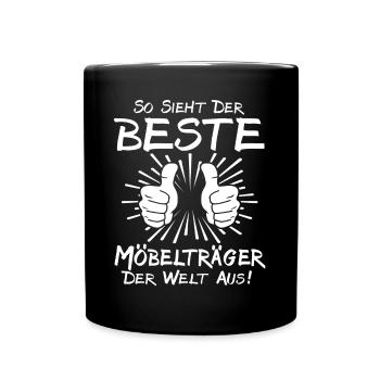 Meilleur transporteur de meubles - Mug uni - noir - Devant
