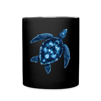 Amoureux des tortues de mer Motif safari animalier - Mug uni - noir - Devant