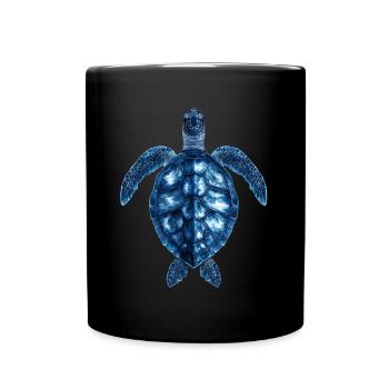 Amoureux des tortues de mer Motif safari animalier - Mug uni - noir - Devant