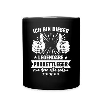 Parkettleger Legende - Tasse einfarbig - Schwarz - Vorne