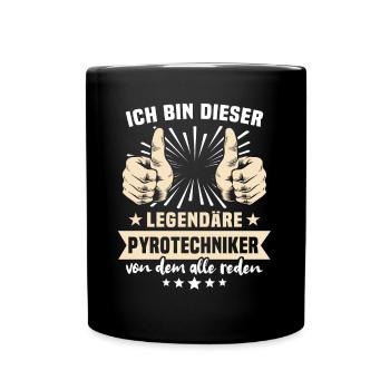 Dictons de pyrotechnicien - Mug uni - noir - Devant