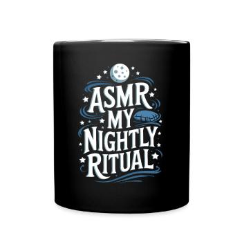ASMR Saying Triggers Tingles Funny ASMR Gift - Full Colour Mug - black - Front