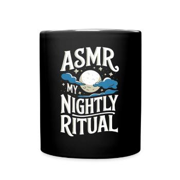 Dire ASMR déclenche des picotements Drôle Cadeau ASMR - Mug uni - noir - Devant