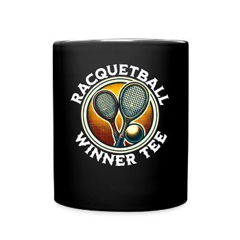 Joueur de racquetball - Mug uni - noir - Devant