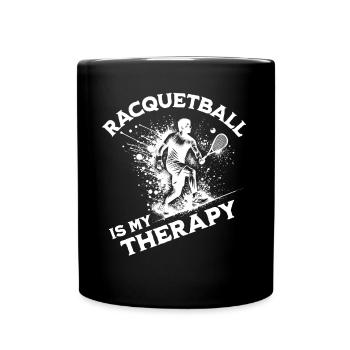 Funny Racquetball Saying - Full Colour Mug - black - Front