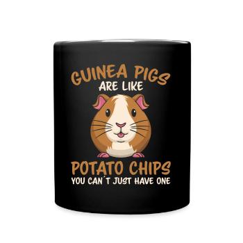 Guinea Pig Saying, Guinea Pig Gift - Full Colour Mug - black - Front