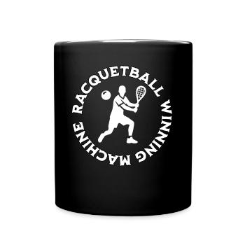 Racquetball Winner - Full Colour Mug - black - Front
