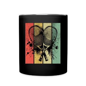 Racquetball Retro - Full Colour Mug - black - Front