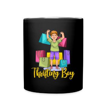 Thrift Shopper Thrifting Boy Thrift Store - Tasse einfarbig - Schwarz - Vorne