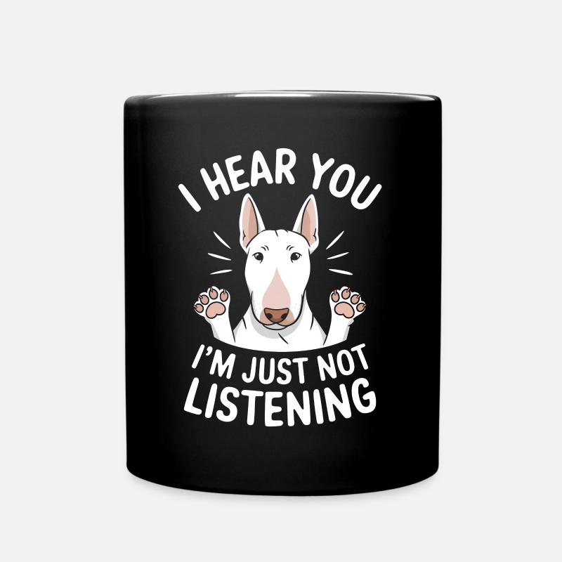Bull Terrier Dire Drôle Bull Terrier Cadeau - Mug uni - noir