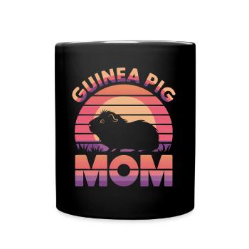 Guinea Pig Saying, Guinea Pig Gift - Full Colour Mug - black - Front