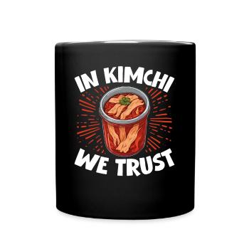Kimchi-Enthusiast – Liebhaber koreanischer Speisen - Tasse einfarbig - Schwarz - Vorne