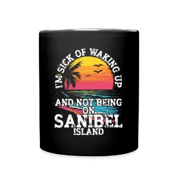 Sanibel Island Souvenirs – Sommerurlaub in Florida - Tasse einfarbig - Schwarz - Vorne