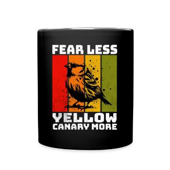 Yellow Canary Yellow-bellied Girlitz - Full Colour Mug - black - Front