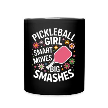 Pickleball Saying Girl Joke Pickleball Gift - Full Colour Mug - black - Front