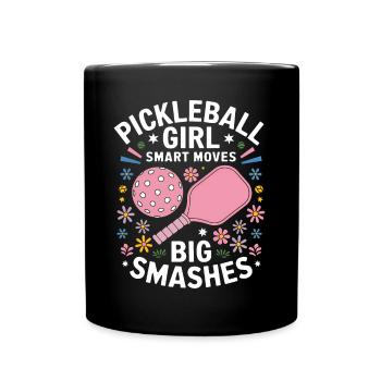 Pickleball Saying Girl Joke Pickleball Gift - Full Colour Mug - black - Front