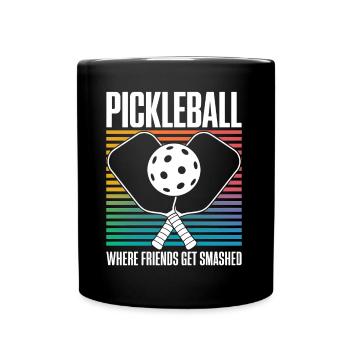 Pickleball disant drôle de cadeau de pickleball - Mug uni - noir - Devant