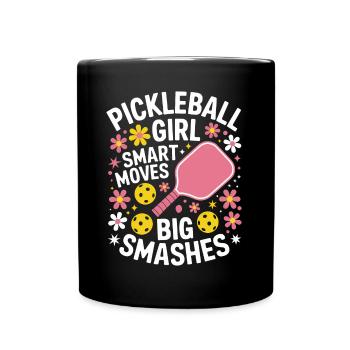Pickleball Saying Girl Joke Pickleball Gift - Full Colour Mug - black - Front