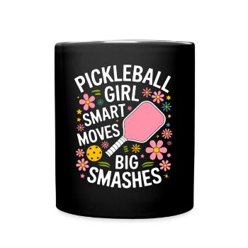 Pickleball Saying Girl Joke Pickleball Gift - Full Colour Mug - black - Front