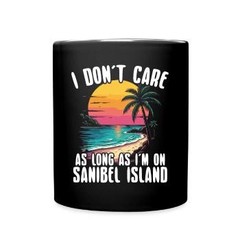 Florida Urlaub, Strand & Sommer auf Sanibel Island - Tasse einfarbig - Schwarz - Vorne