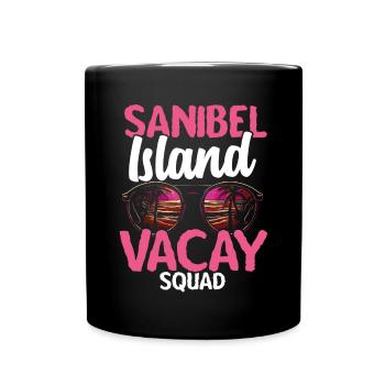 Sanibel Island Strand – Sommerferien in Florida - Tasse einfarbig - Schwarz - Vorne