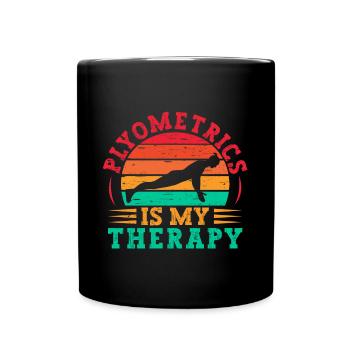 Remise en forme Motivation Bodybuilder Thérapie pliométrique - Mug uni - noir - Devant
